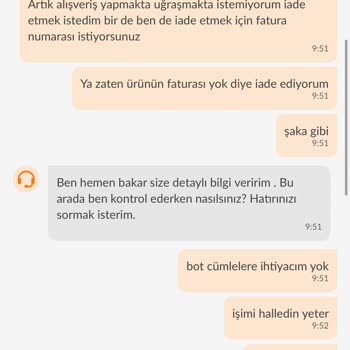 Yanlış Ürün Rengi Ve Fatura Sorunu