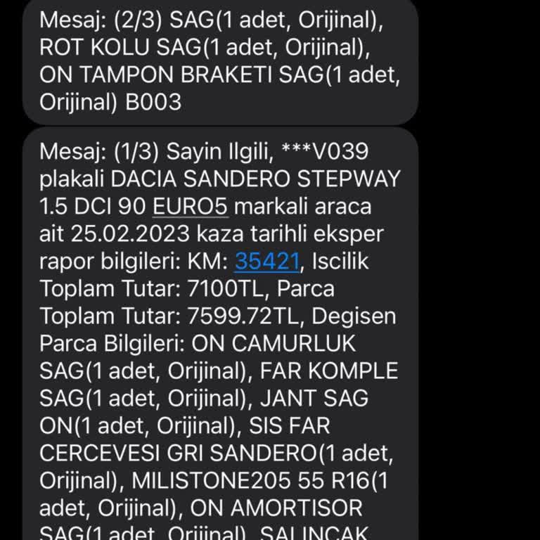 Yanlış Hasar Kaydı Mağduriyeti: Tramer Bilgilerinin Revizesi Talep Ediliyor