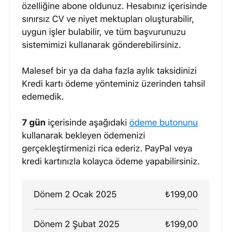 Deneme Üyeliği Sonrası Beklenmedik Ücret Talebi