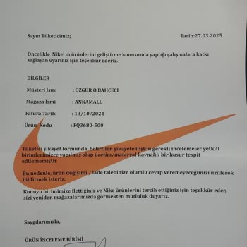 Nike Ayakkabılarının Hızla Deforme Olması Ve Sportive'nin İlgisizliği