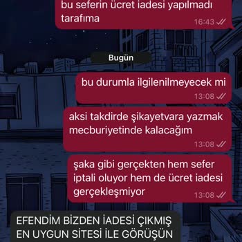 İptal Edilen Seferin Ücreti Neden Hala İade Edilmedi?