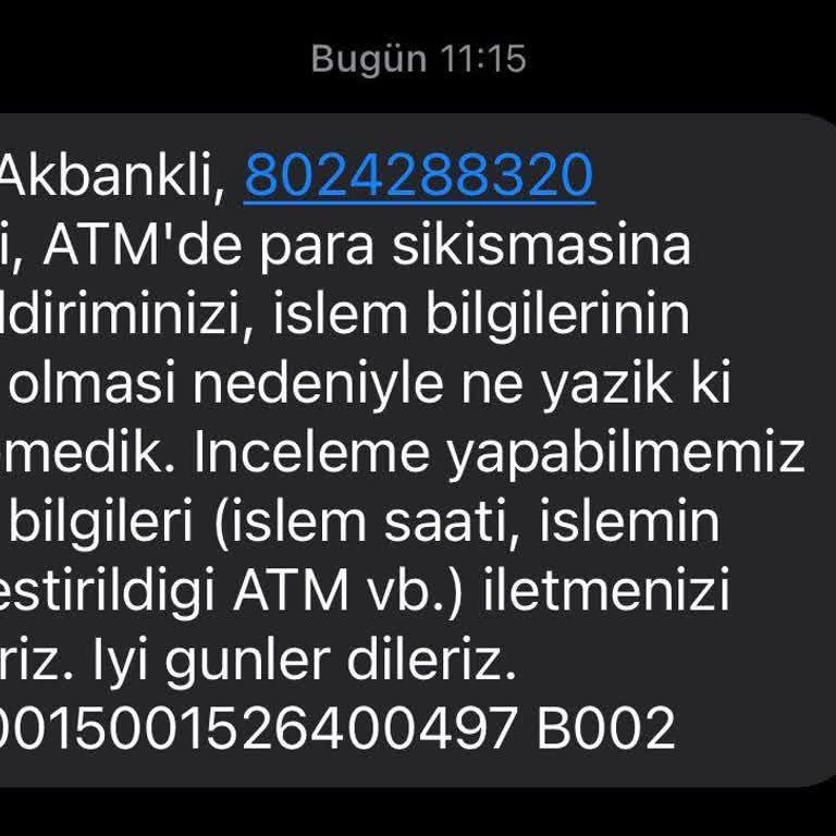 ATM'de Sıkışan Para Ve Yetersiz Destek