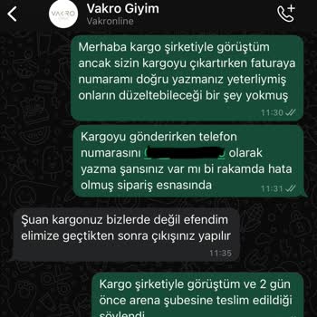 Kargo İadesi Ve Yanıtsız Müşteri Hizmeti Sorunu