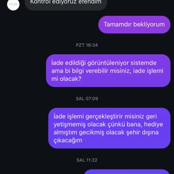 Kargo İadesi Ve Yanıtsız Müşteri Hizmeti Sorunu