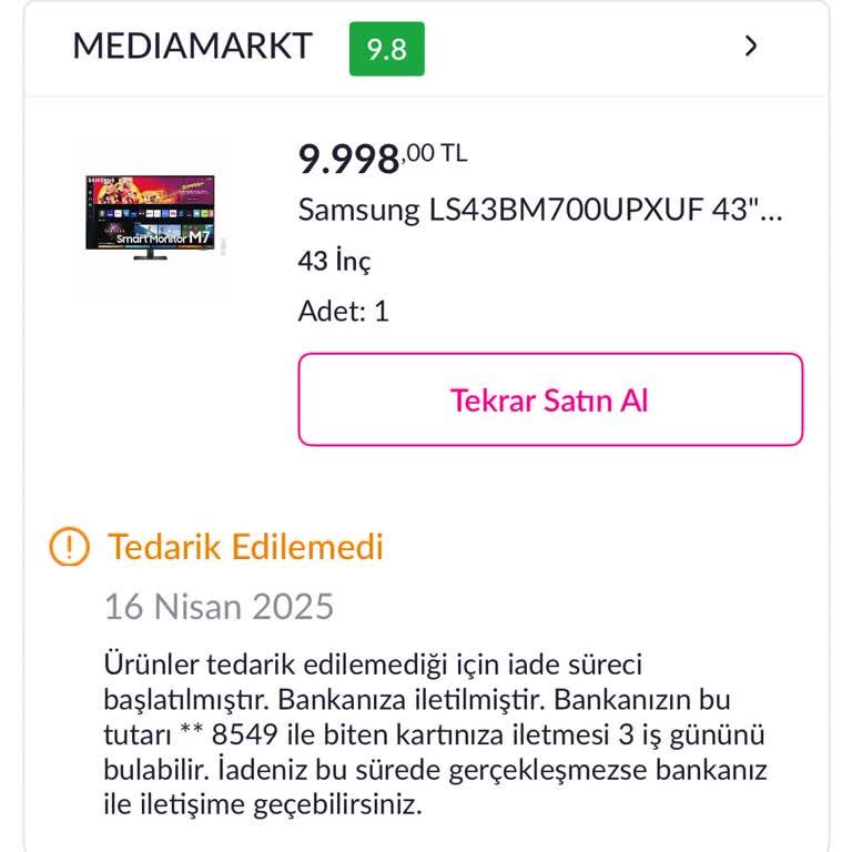 Ürün Yok, Para Var: Sipariş İptal Şoku!