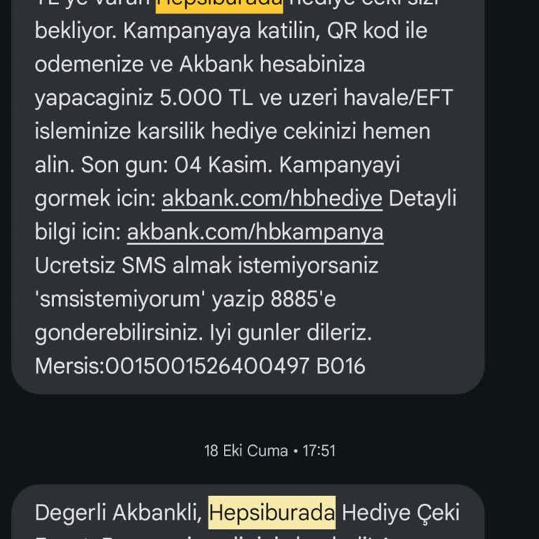Akbank Kampanya Çekinin Gecikmesi
