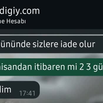 Para İadesi Ve Bilgilendirme Eksikliği