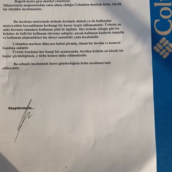 Columbia Mont Ve Ayakkabıda Beklenmedik Kalite Sorunları