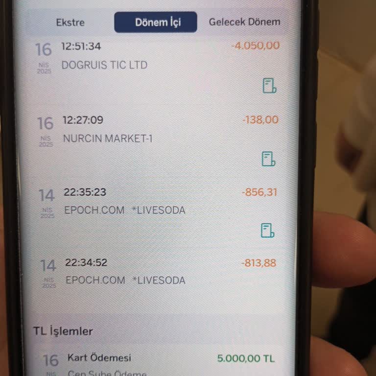 Kredi Kartımdan Habersiz Yapılan Çekimler