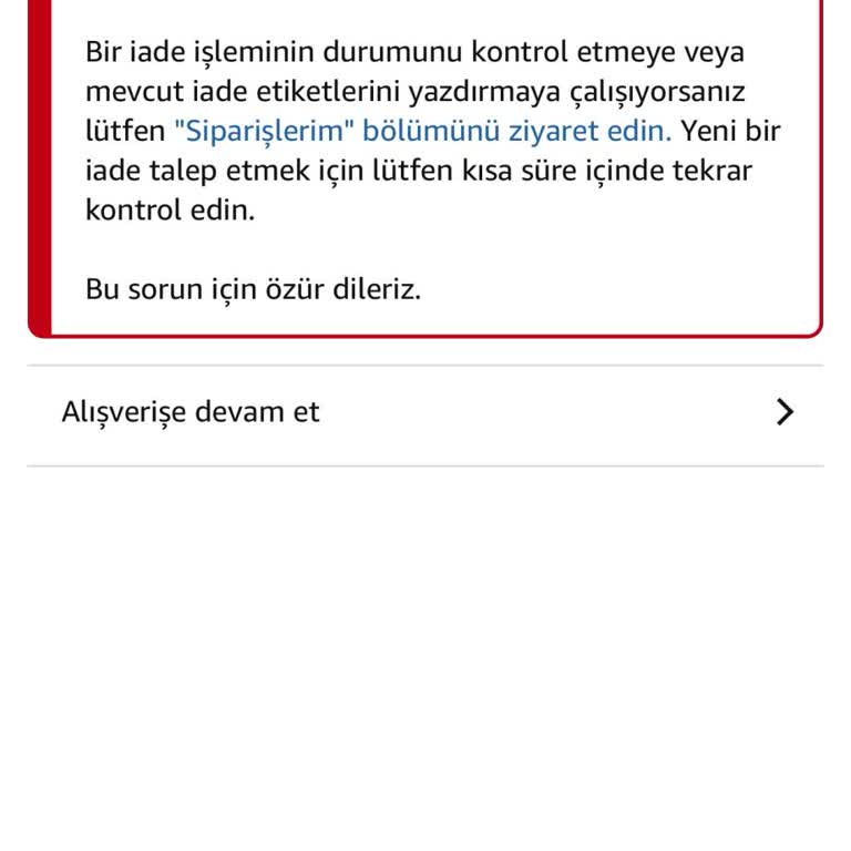 Amazon İade Sürecinde Müşteri Hizmetleri Çıkmazı