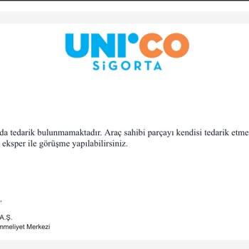 Sigorta Şirketi Parça Tedarikinde Yetersiz Kaldı