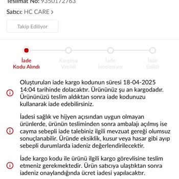 Dökülen Ürün Ve İade Sorunu