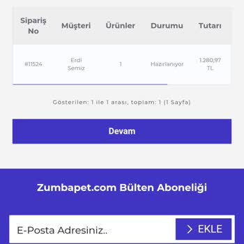 Zumbapet.com: Yanıltıcı Site Ve Kayıp Sipariş