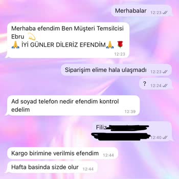 Elbise Siparişim Hala Gelmedi Ve Mesajlarıma Cevap Yok
