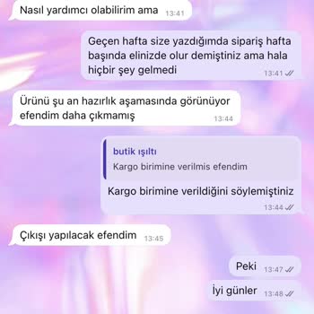 Elbise Siparişim Hala Gelmedi Ve Mesajlarıma Cevap Yok