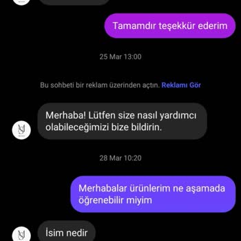 Bayram Öncesi Verilen Siparişin Teslim Edilmemesi Ve İletişim Sorunları