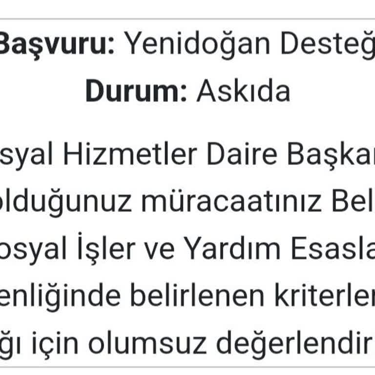 İBB Destek Başvurusunun Anında Reddedilmesi