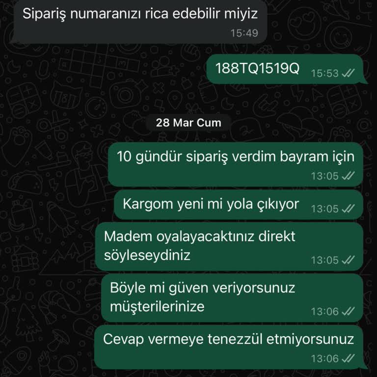 Geç Teslimat Ve Yanıltıcı Ürün Rengi