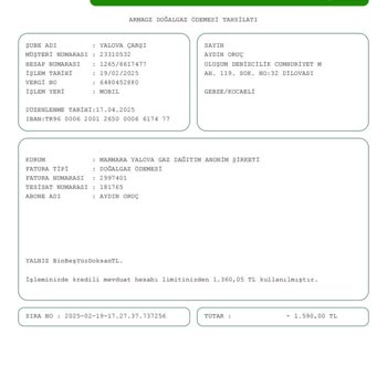Fatura Yardımı Sonrası Artan Maliyetler