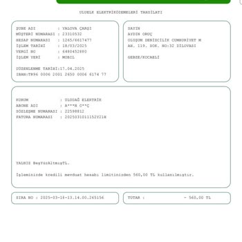 Fatura Yardımı Sonrası Artan Maliyetler