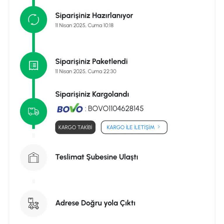 Bovo Kargo İle Teslimat Sorunu ve Gecikme
