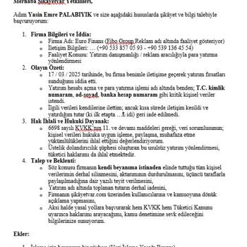 Yatırım Firmasının Şüpheli Yöntemleri