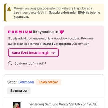 Hepsiburada'da İptal Edilen Siparişin İadesi Sorunu