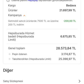 Hepsiburada'da İptal Edilen Siparişin İadesi Sorunu