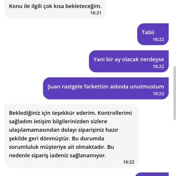 GetirYemek'te Sipariş İptali Ve İade Sorunu