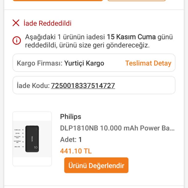Garanti Kapsamında Bozulan Powerbank İçin Çözüm Bulunamıyor