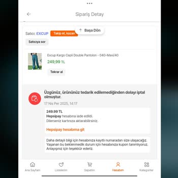 Hepsiburada'da Fiyat Değişikliği Ve İptal Sorunu