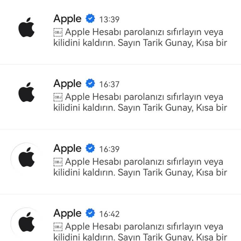 Apple ID Parola Sıfırlama Sorunu Ve Güvenlik Endişesi
