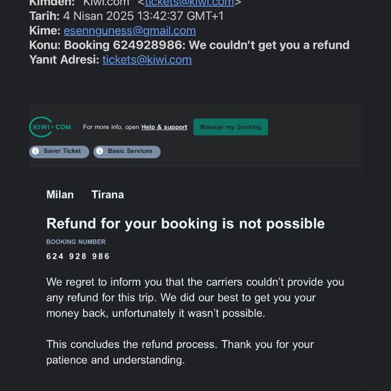 Kiwi.com, problemas para obtener reembolso de boleto