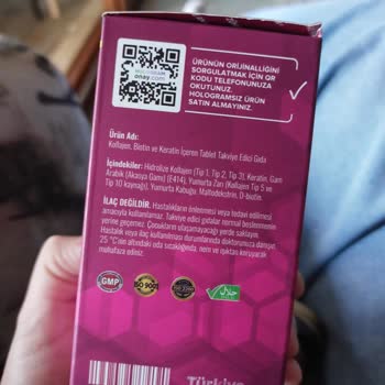 Zühre Ana Hologramı Olmayan Collagen Tablet ve Yırtık Kutu Şikayeti