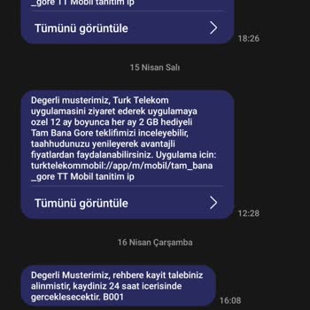 Hatalı İnternet Paketi Süresi Ve Yanıltıcı Bilgilendirme