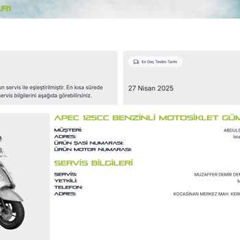 Teslimat Gecikmesi Ve İletişim Sorunları: Motosiklet Siparişimde Yaşadığım Hayal Kırıklığı