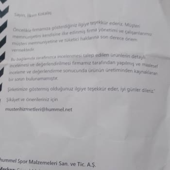 Hummel Ayakkabıda Dikiş Problemi Ve Güven Kırıcı Yanıt