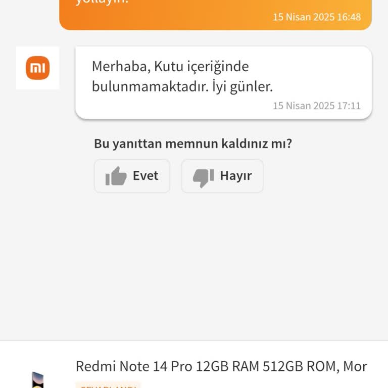 Trendyol'dan Aldığım Telefonun Eksik Aksesuarları Ve Yanıltıcı Müşteri Hizmeti