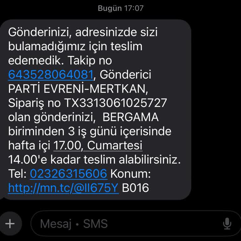 Evdeyken Teslim Edilmeyen Kargo Sorunu