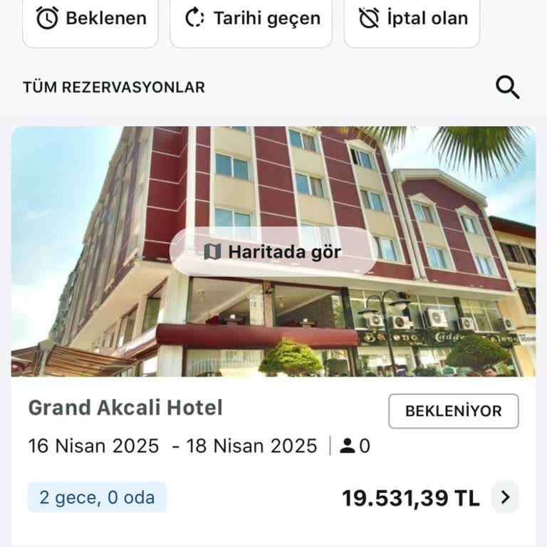 Grand Akçalı Otel İade Yapılmadı