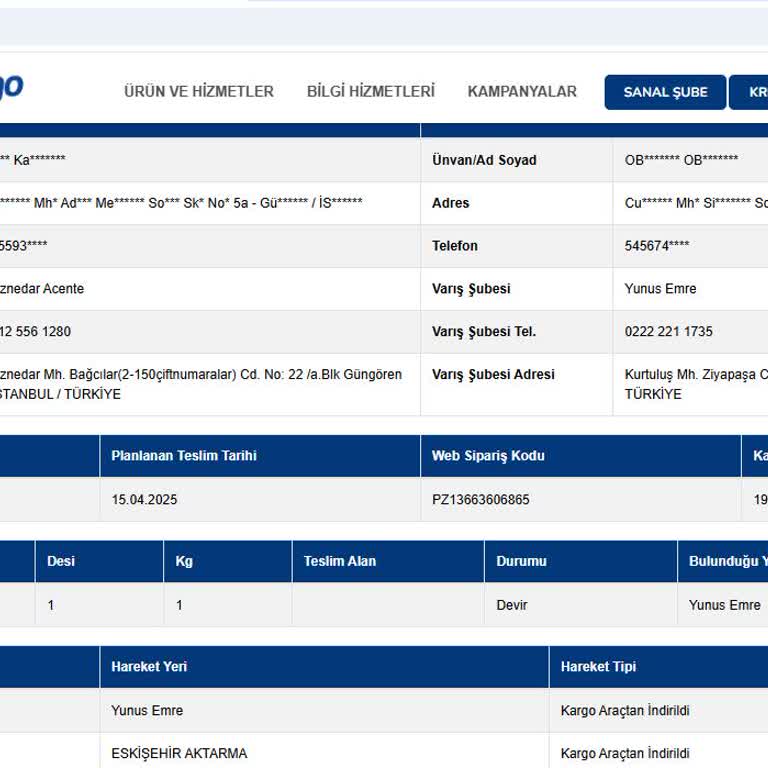 Kargom Şubeler Arasında Kayboldu, Teslimat Bekliyorum!