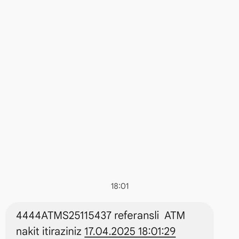 ATM'de Alıkonulan Para Ve Yetersiz Müşteri Hizmeti