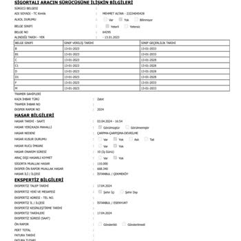 Haksız Sigorta Ödemesi Ve Ekspertiz Sorunu
