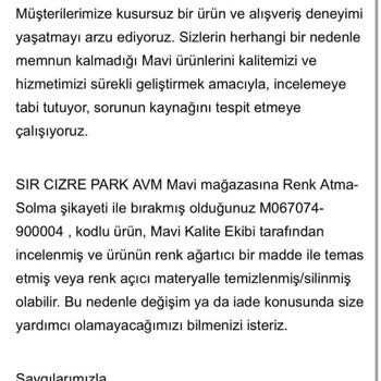 Mavi Tişörtlerde Renk Atma Sorunu