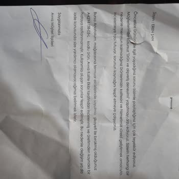 Avva Montta Kalite Sorunu Ve İade Talebi