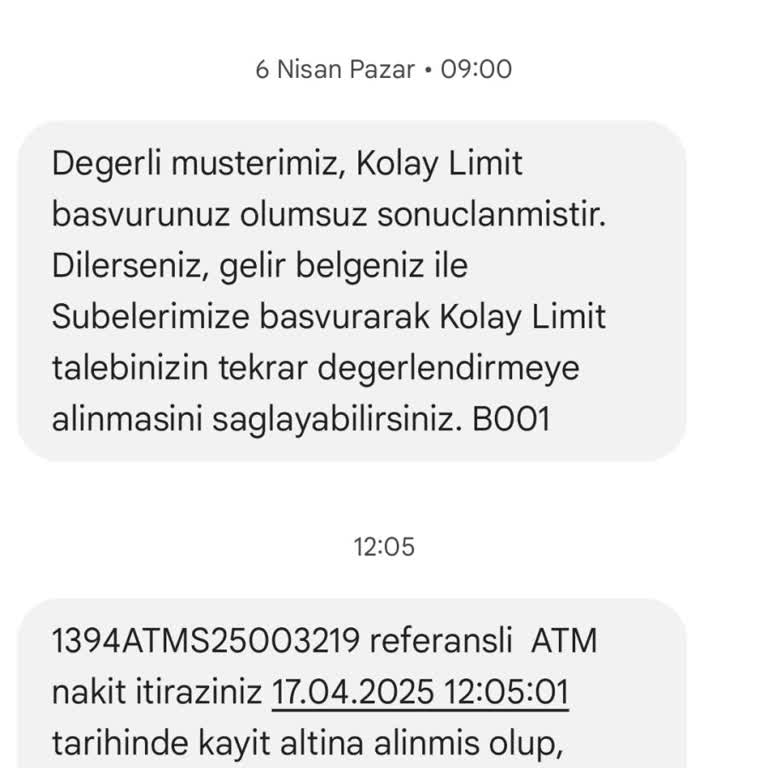 ATM Para Yatırma İşleminde Yaşanan Sorun