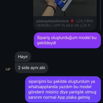Yanlış Plaka Siparişi Ve İletişim Sorunları