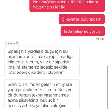 Teslim Edilemeyen Sipariş Ve İptal Sorunu