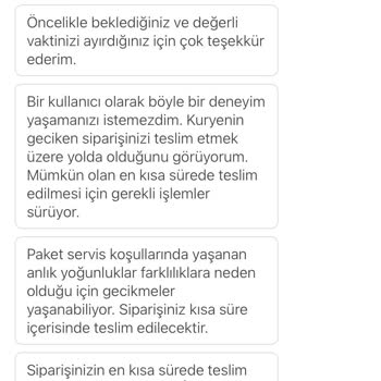 Teslim Edilemeyen Sipariş Ve İptal Sorunu