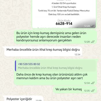 Yanıltıcı Kumaş Bilgisi: Beklenen Krep Yerine Sert Polyester